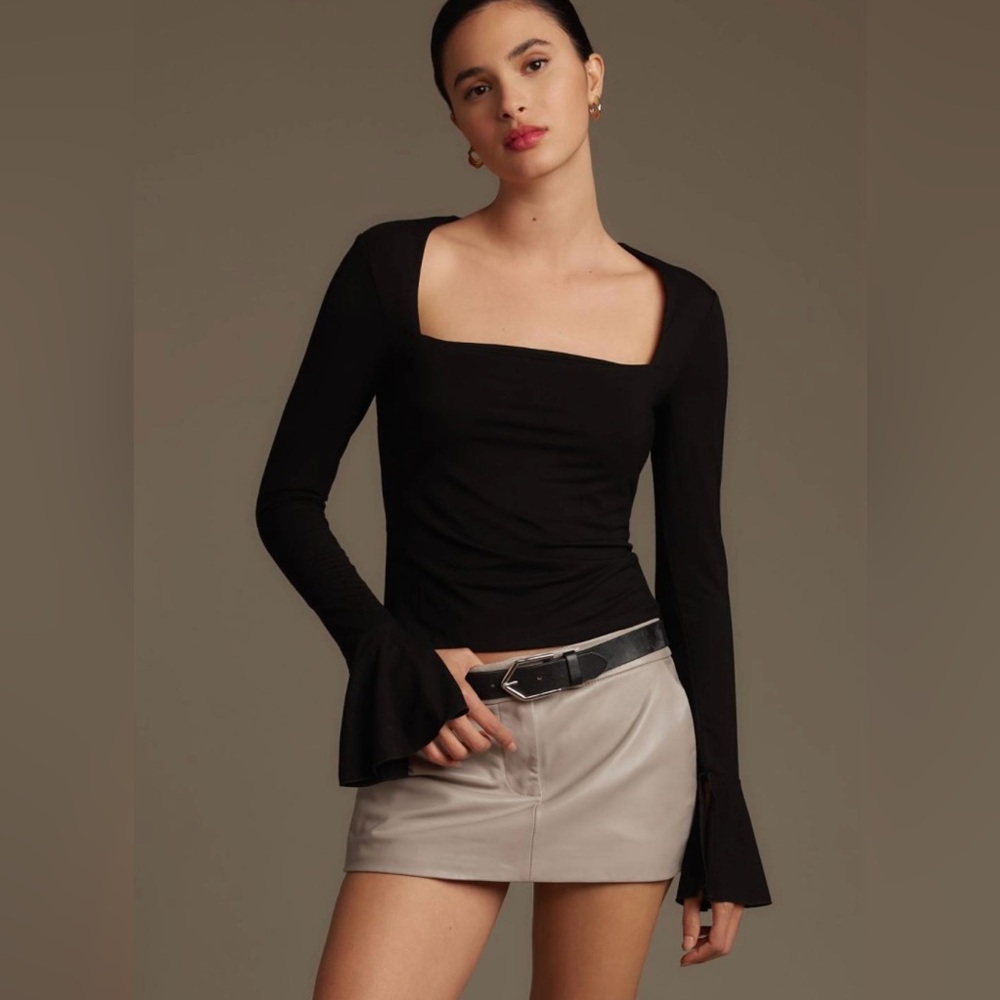 Reformation Lucca Long-Sleeve Knit Top
